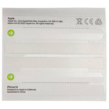 do iPhone 14 Pro Max naklejka na pudełko plomba