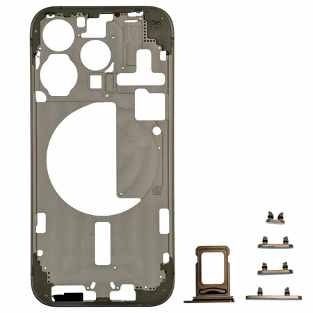 Korpus ramka obudowa do iPhone 15 Pro przyciski tacka SIM naturalny