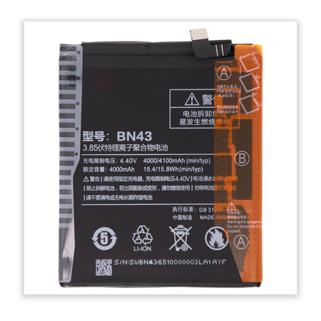do Xiaomi Note 4x bateria BN43 4000mAh