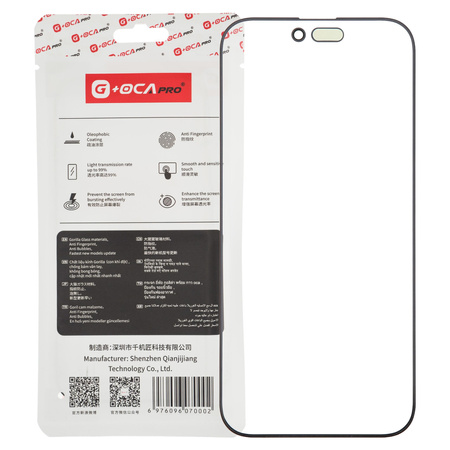 Szyba klej OCA wyświetlacza do iPhone 16 Pro szybka G+OCA