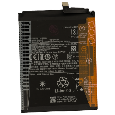 do Xiaomi Mi 10T Pro 5G BM53 bateria 5000 mAh