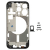 Korpus ramka obudowa do iPhone 15 Pro przyciski tacka SIM czarny