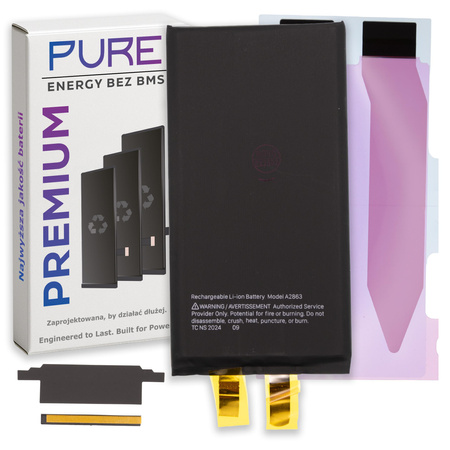 do iPhone 14 bateria bez BMS Pure 3500mAh