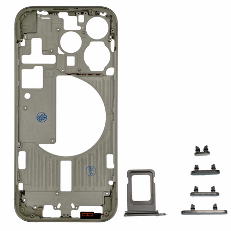 Korpus ramka obudowa do iPhone 15 Pro przyciski tacka SIM biały