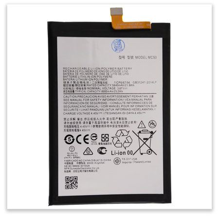 Bateria Pure Energy do Motorola Moto G9 Power bateria MC50 6000mAh