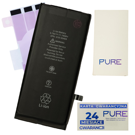 do iPhone XR bateria powiększona Pure 3550 mAh