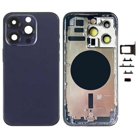 do iPhone 14 Pro obudowa ramka korpus przyciski MagSafe tył fioletowy