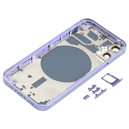 do iPhone 12 mini obudowa ramka korpus przyciski MagSafe tył fioletowy