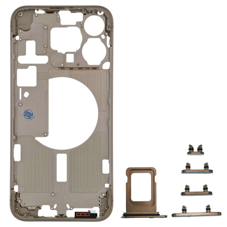 Korpus ramka obudowa do iPhone 15 Pro Max przyciski tacka SIM biały