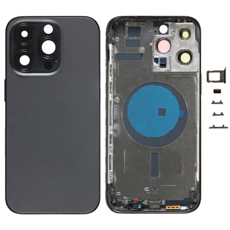 do iPhone 14 Pro Max obudowa ramka korpus przyciski MagSafe tył czarny