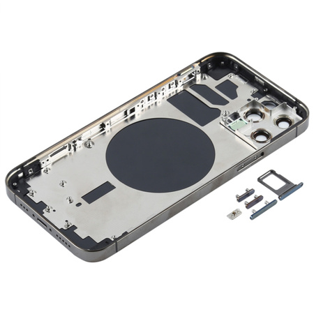 do iPhone 12 Pro obudowa ramka korpus przyciski MagSafe tył szary