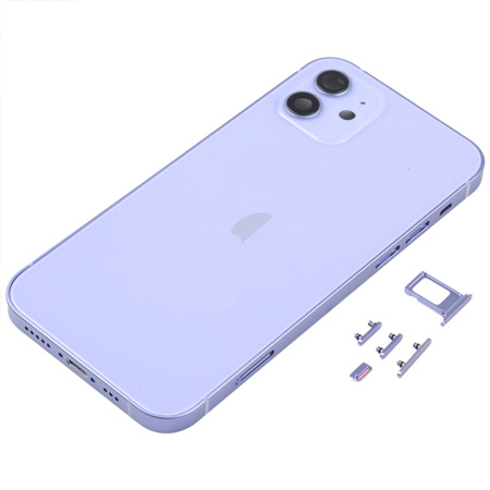 do iPhone 12 obudowa ramka korpus przyciski MagSafe tył fioletowy