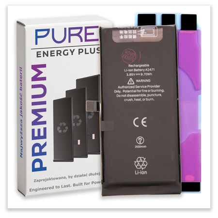 Bateria do iPhone 12 Mini Większa PURE Energy Plus Akumulator 2520 mAh