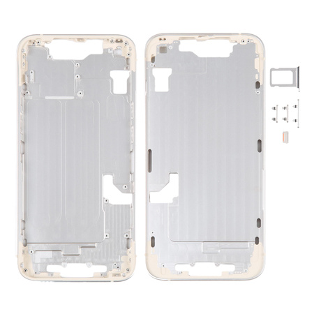 do iPhone 14 korpus ramka obudowa środkowa przyciski biały