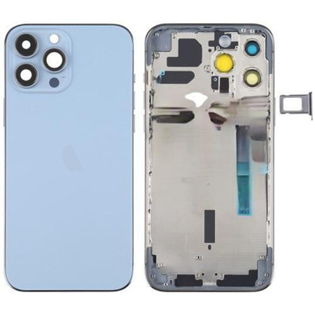 do iPhone 13 Pro Max obudowa ramka korpus przyciski MagSafe tył niebieski