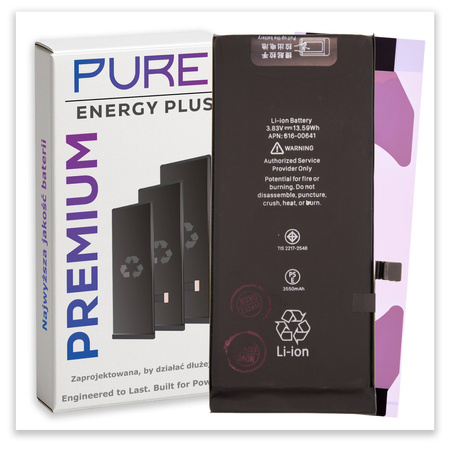 Bateria do iPhone 11 Świeża Większa PURE Energy Plus Akulumator 3550 mAh