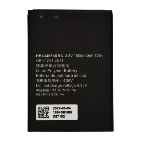 do Routera Huawei E5573 Bateria HB434666RAW 1500mAh