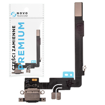 Złącze ładowania taśma dock port USB C do Apple iPhone 16 Pro max czarne OEM