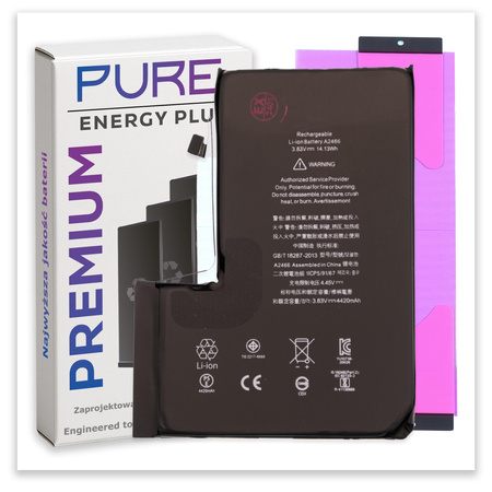 Bateria do iPhone 12 Pro Max Większa PURE Energy Plus Akumulator 4420 mAh
