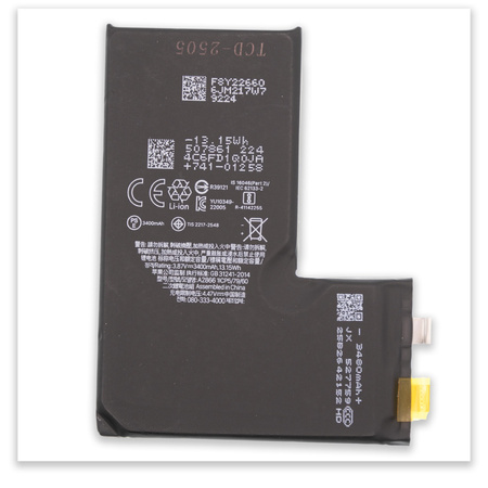 do iPhone 14 Pro bateria bez BMS Pure 3400mAh