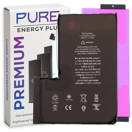 Bateria do iPhone 12 Pro Max Większa PURE Energy Plus Akumulator 4420 mAh