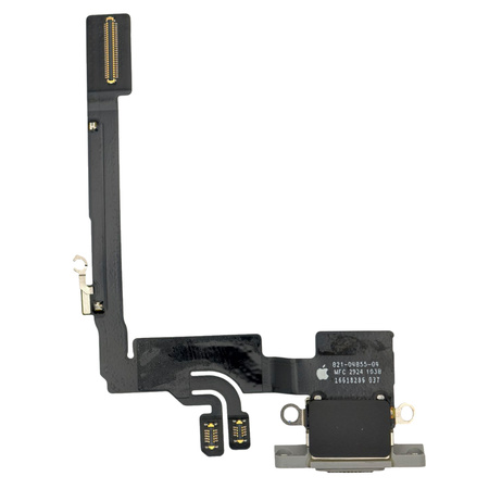 Złącze ładowania taśma dock port USB C do Apple iPhone 16 Pro białe OEM