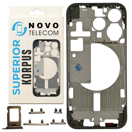 do iPhone 15 Pro korpus ramka obudowa środkowa przyciski naturalny