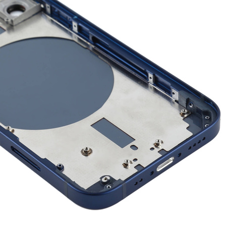 do iPhone 12 mini obudowa ramka korpus przyciski MagSafe tył niebieski