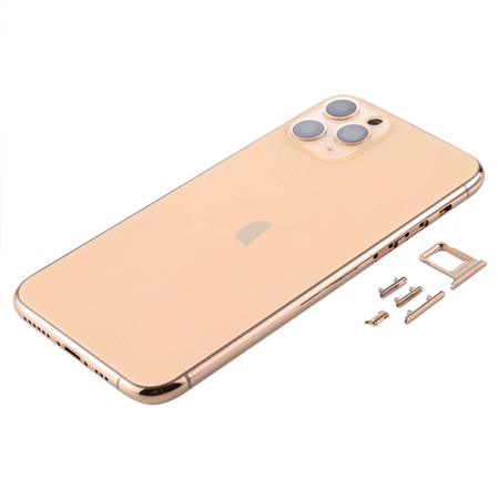 do iPhone 11 Pro obudowa ramka korpus przyciski tył złoty