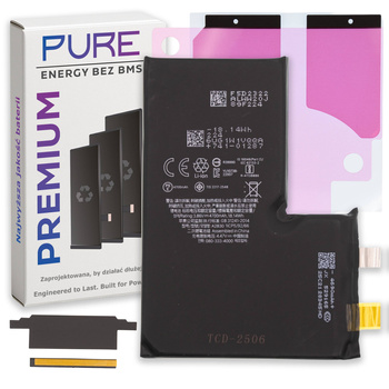 do iPhone 14 Pro Max bateria bez BMS Pure 4700mAh