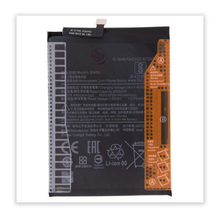 do Redmi Note 9S bateria BN55 4920mAh
