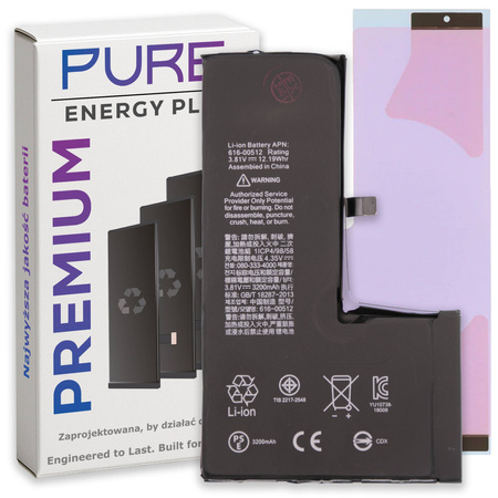 Bateria do iPhone XS Świeża Większa PURE Energy Plus Akumulator 2950 mAh