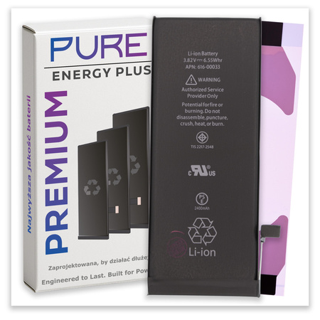 Bateria do iPhone 6s Świeża Większa PURE Energy Plus Akumulator 2400 mAh