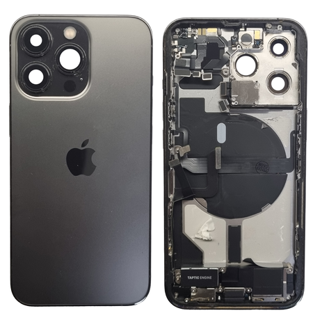 do iPhone 13 Pro obudowa ramka korpus tył czarny demontaż A- uzbrojony