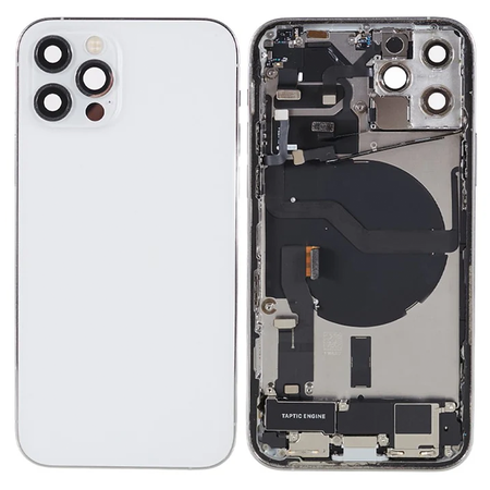 do iPhone 12 Pro obudowa ramka korpus tył biały demontaż A- uzbrojony