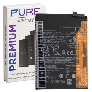 Bateria Pure Energy do Redmi Note 13 Pro 4G 5G bateria BN5P 5000mAh
