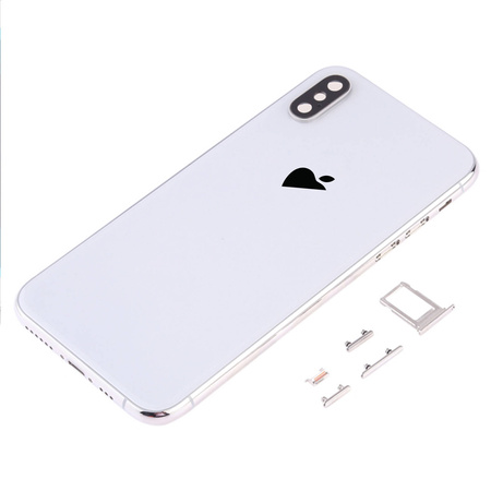 do iPhone XS obudowa ramka korpus przyciski tył biały