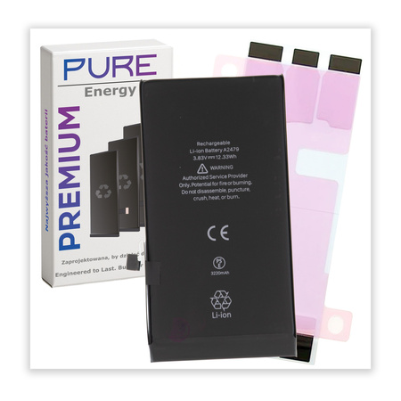 do iPhone 12 / 12 Pro bateria powiększona Pure 3320 m