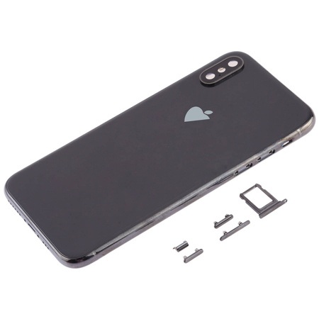 do iPhone X obudowa ramka korpus przyciski tył czarny
