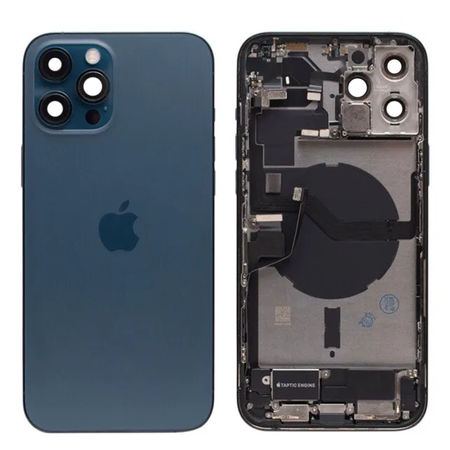 do iPhone 12 Pro obudowa ramka korpus tył niebieski demontaż A- uzbrojony