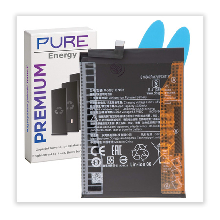 do Redmi Note 9 Pro bateria BN53 4920mAh