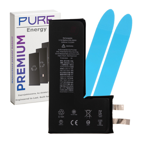 do iPhone 11 Pro bateria powiększ 3480 mAh bez BMS