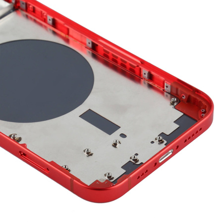 do iPhone 12 obudowa ramka korpus przyciski MagSafe tył czerwony