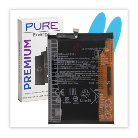 do Redmi Note 9/Redmi 9/10x BN54 bateria 5020mAh