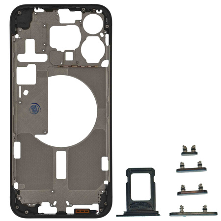 Korpus ramka obudowa do iPhone 15 Pro Max przyciski tacka SIM czarny
