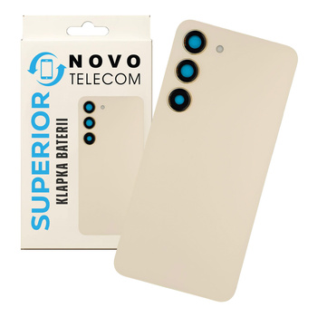 do Samsung S23 klapka baterii plecki szkło tył kremowa Cream