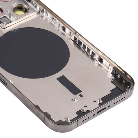 do iPhone 13 Pro Max obudowa ramka korpus przyciski MagSafe tył szary