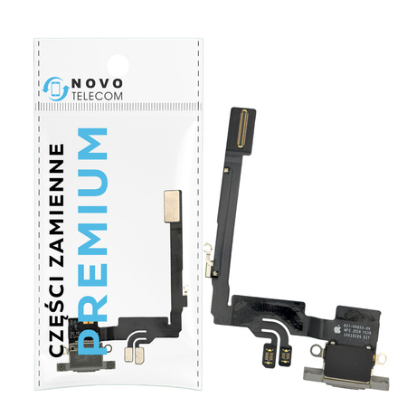 Złącze ładowania taśma dock port USB C do Apple iPhone 16 Pro białe OEM