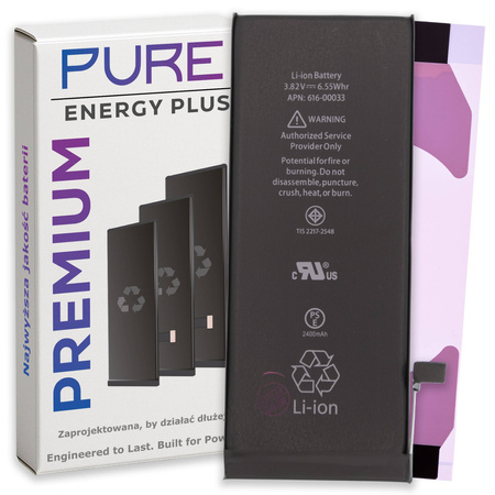 Bateria do iPhone 6s Świeża Większa PURE Energy Plus Akumulator 2400 mAh