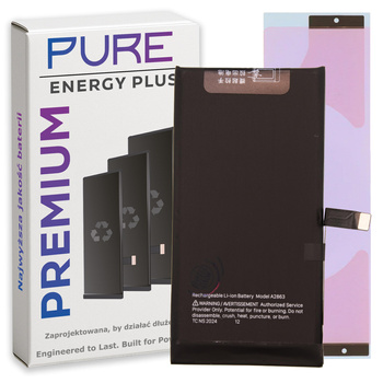Bateria do iPhone 14 Świeża Większa PURE Energy Plus Akumulator 3500 mAh